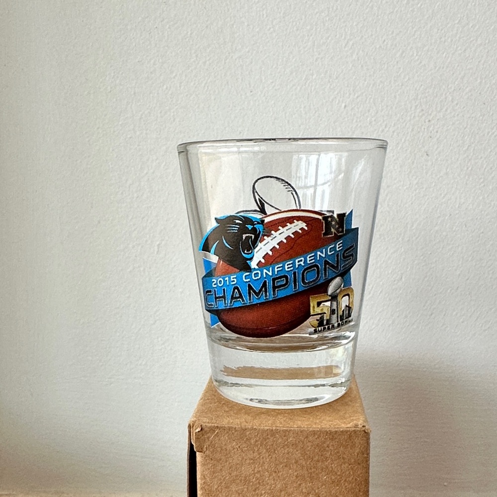 Carolina Panthers 2015 Conference Champions Shot Glass